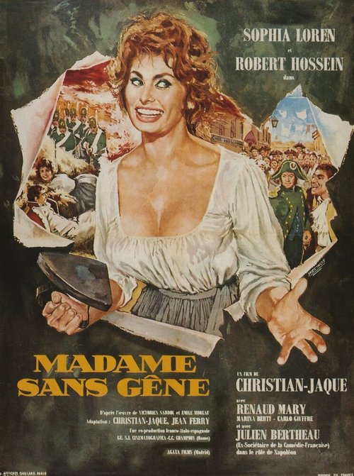 Смотреть фильм Мадам Сан-Жен / Madame Sans Gêne (1961) онлайн в хорошем качестве SATRip