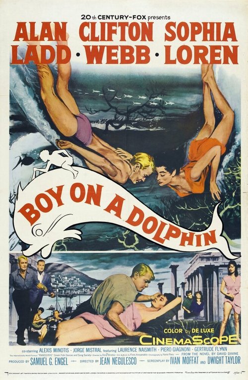 Смотреть фильм Мальчик на дельфине / Boy on a Dolphin (1957) онлайн в хорошем качестве SATRip