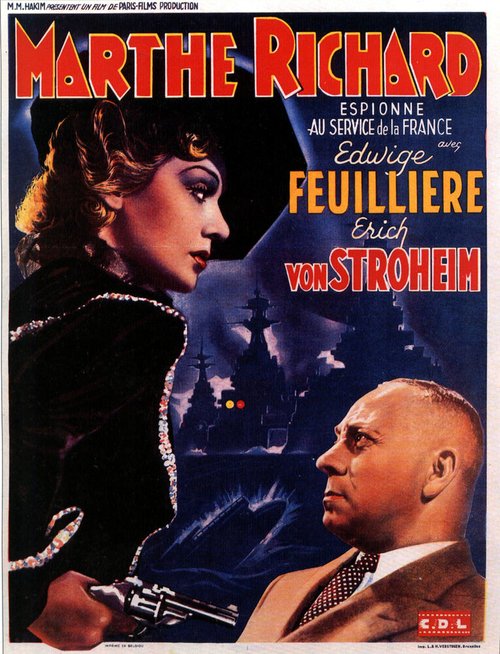 Смотреть фильм Марта Ришар на службе Франции / Marthe Richard au service de la France (1937) онлайн в хорошем качестве SATRip