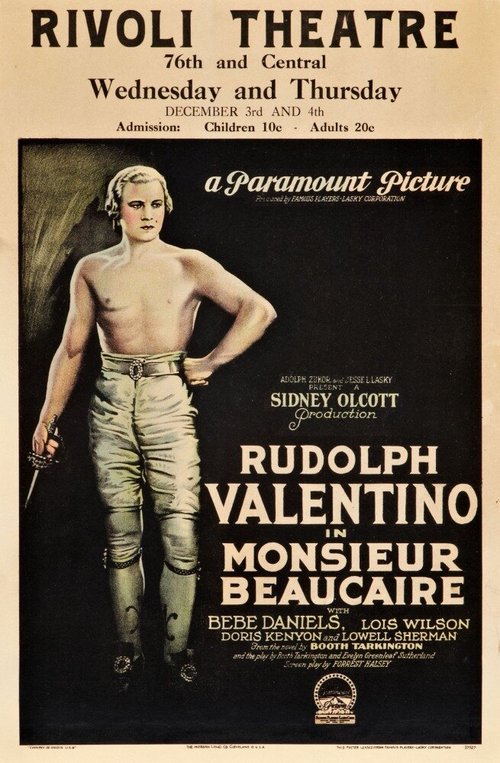 Смотреть фильм Месье Бокэр / Monsieur Beaucaire (1924) онлайн в хорошем качестве SATRip