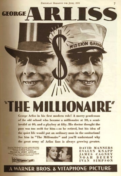 Смотреть фильм Миллионер / The Millionaire (1931) онлайн в хорошем качестве SATRip