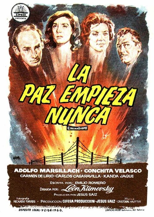 Смотреть фильм Мир не наступит никогда / La paz empieza nunca (1960) онлайн в хорошем качестве SATRip