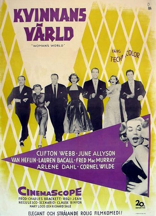 Смотреть фильм Мир женщины / Woman's World (1954) онлайн в хорошем качестве SATRip