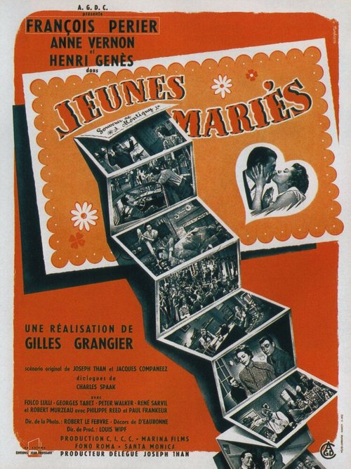 Смотреть фильм Молодожены / Jeunes mariés (1953) онлайн в хорошем качестве SATRip