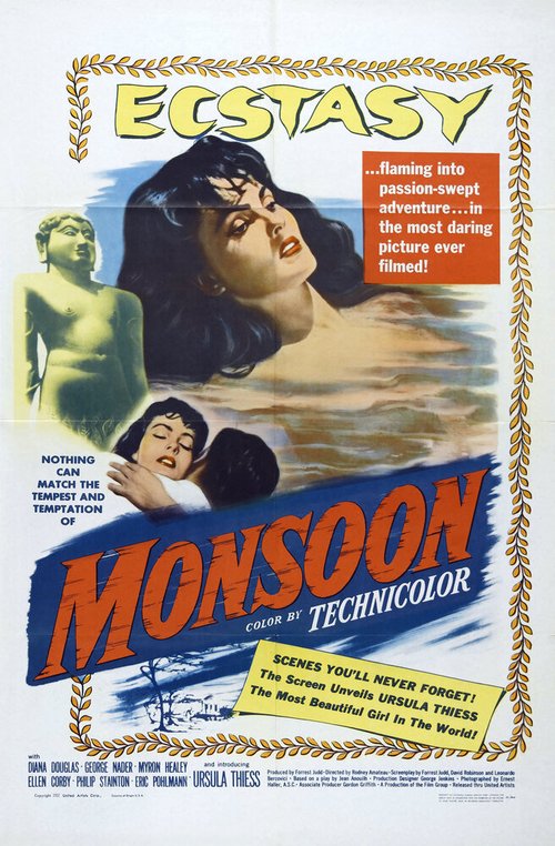 Смотреть фильм Муссон / Monsoon (1952) онлайн в хорошем качестве SATRip