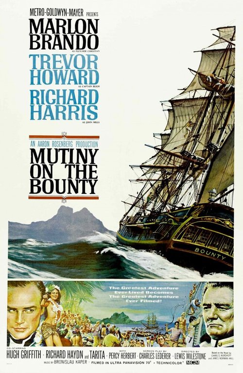 Смотреть фильм Мятеж на Баунти / Mutiny on the Bounty (1962) онлайн в хорошем качестве SATRip