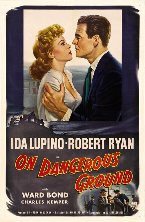 Смотреть фильм На опасной земле / On Dangerous Ground (1951) онлайн в хорошем качестве SATRip