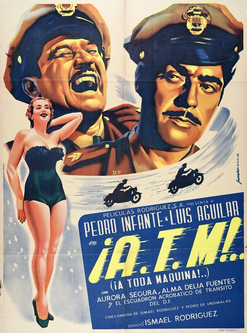 Смотреть фильм На полном ходу / A.T.M.: ¡¡A toda máquina!! (1951) онлайн в хорошем качестве SATRip