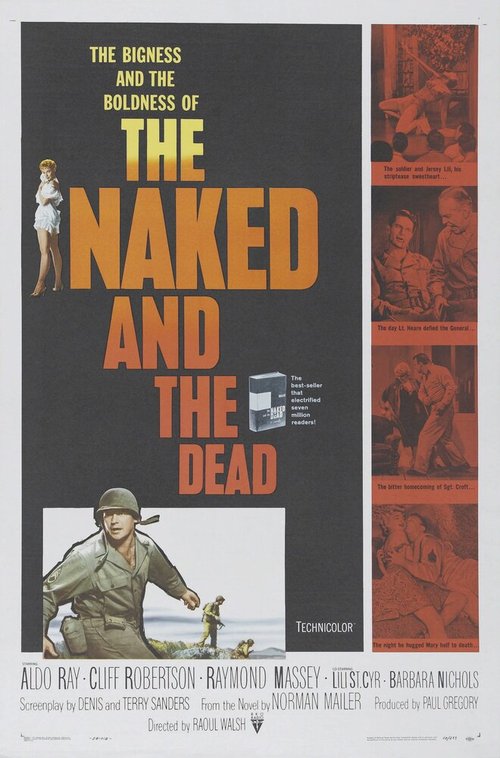 Смотреть фильм Нагие и мертвые / The Naked and the Dead (1958) онлайн в хорошем качестве SATRip