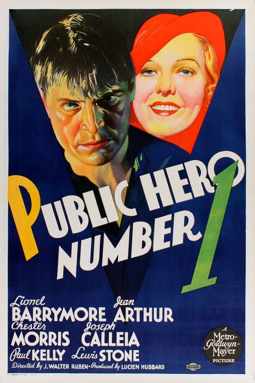 Смотреть фильм Народный герой № 1 / Public Hero Number 1 (1935) онлайн в хорошем качестве SATRip