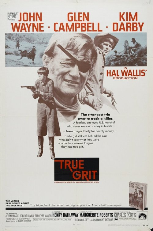 Смотреть фильм Настоящее мужество / True Grit (1969) онлайн в хорошем качестве SATRip