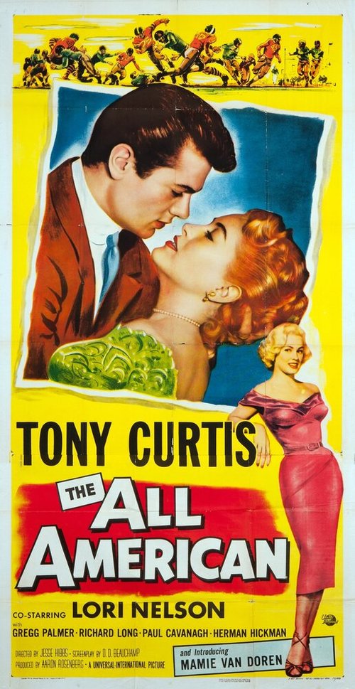 Смотреть фильм Настоящий американец / The All American (1953) онлайн в хорошем качестве SATRip