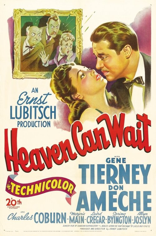 Смотреть фильм Небеса могут подождать / Heaven Can Wait (1943) онлайн в хорошем качестве SATRip