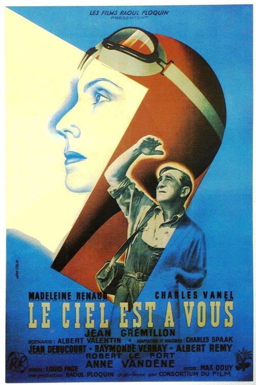 Смотреть фильм Небо принадлежит вам / Le ciel est à vous (1944) онлайн в хорошем качестве SATRip