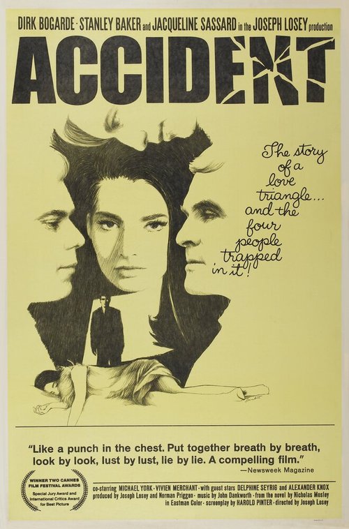 Смотреть фильм Несчастный случай / Accident (1967) онлайн в хорошем качестве SATRip
