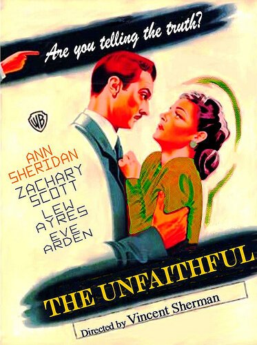 Смотреть фильм Неверная / The Unfaithful (1947) онлайн в хорошем качестве SATRip