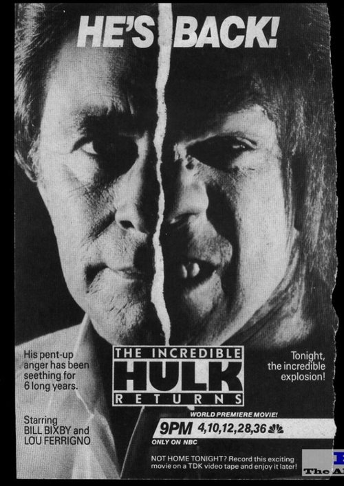 Смотреть фильм Невероятный Халк: Возвращение / The Incredible Hulk Returns (1988) онлайн в хорошем качестве SATRip
