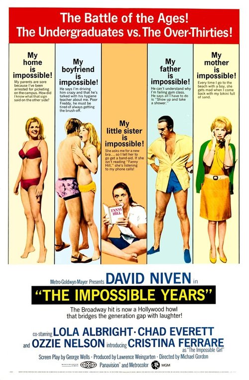 Смотреть фильм Невозможные годы / The Impossible Years (1968) онлайн в хорошем качестве SATRip