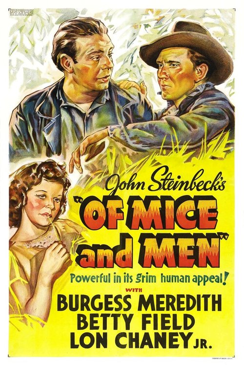 Смотреть фильм О мышах и людях / Of Mice and Men (1939) онлайн в хорошем качестве SATRip