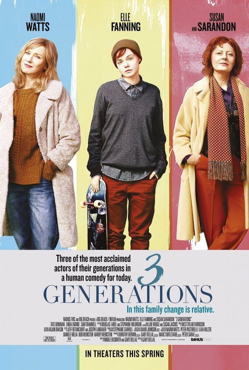 Смотреть фильм О Рэй / 3 Generations (2015) онлайн в хорошем качестве HDRip