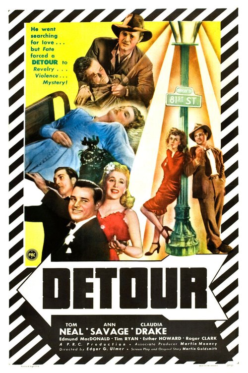 Смотреть фильм Объезд / Detour (1945) онлайн в хорошем качестве SATRip