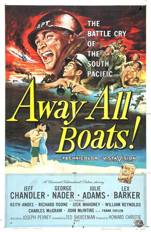 Смотреть фильм Очистить территорию / Away All Boats (1956) онлайн в хорошем качестве SATRip