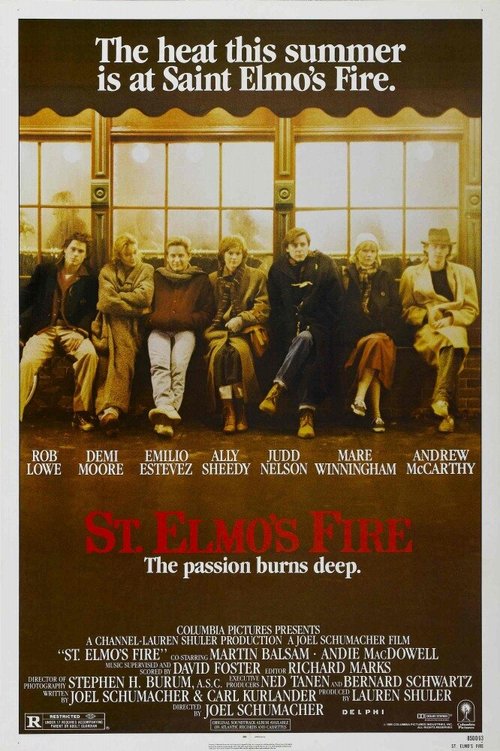 Смотреть фильм Огни святого Эльма / St. Elmo's Fire (1985) онлайн в хорошем качестве SATRip