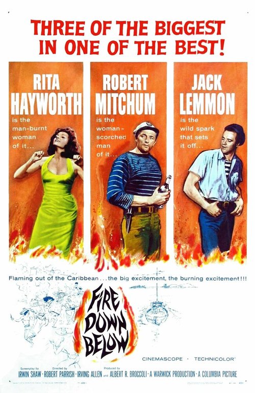 Смотреть фильм Огонь из преисподней / Fire Down Below (1957) онлайн в хорошем качестве SATRip