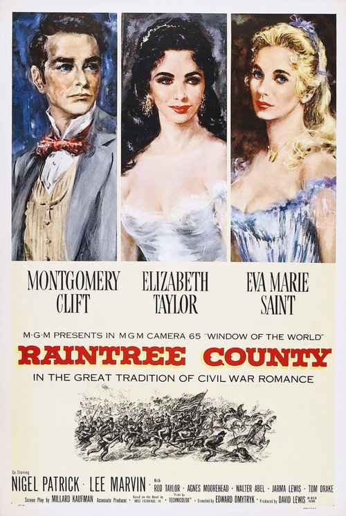 Смотреть фильм Округ Рэйнтри / Raintree County (1957) онлайн в хорошем качестве SATRip