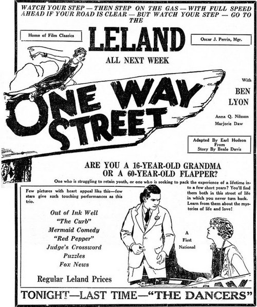 Смотреть фильм One Way Street (1925) онлайн в хорошем качестве SATRip