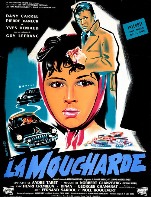 Смотреть фильм Осведомительница / La moucharde (1958) онлайн в хорошем качестве SATRip