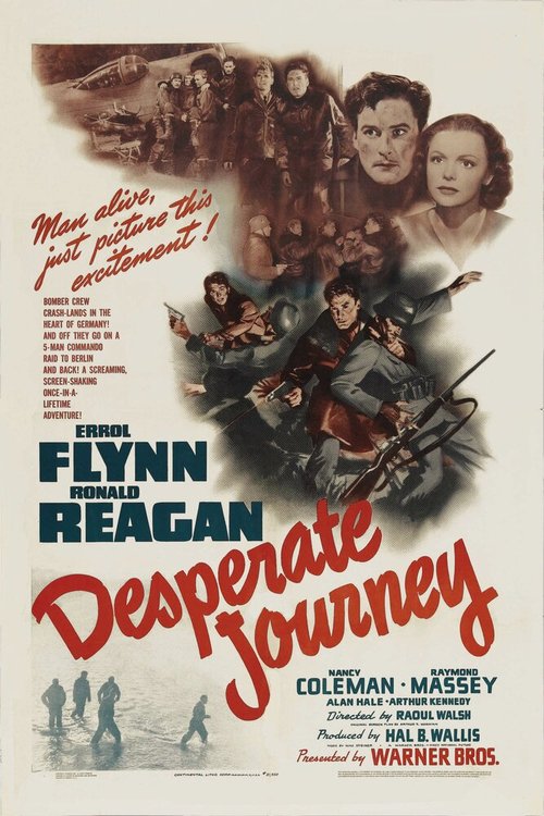 Смотреть фильм Отчаянное путешествие / Desperate Journey (1942) онлайн в хорошем качестве SATRip