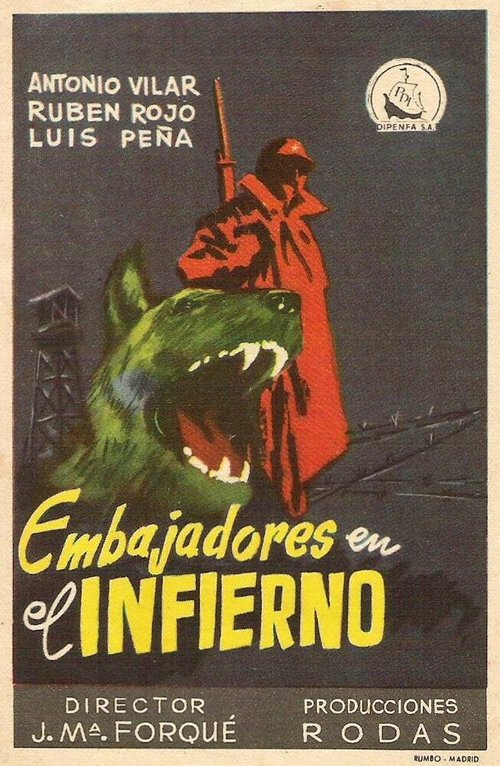 Смотреть фильм Отправленные в ад / Embajadores en el infierno (1956) онлайн в хорошем качестве SATRip