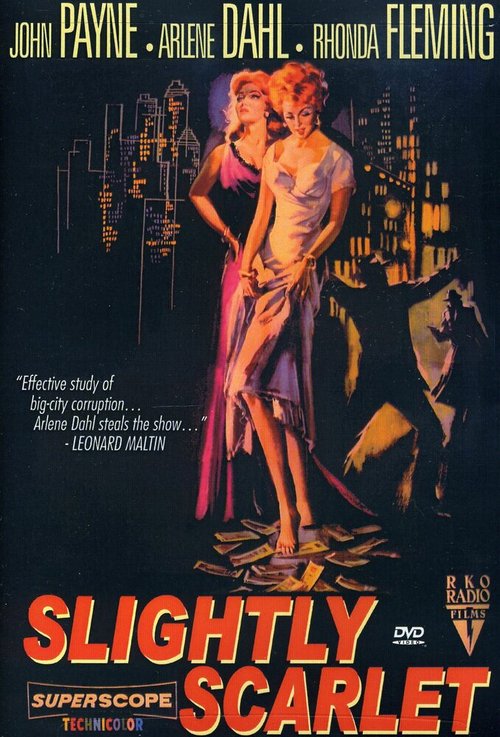 Смотреть фильм Оттенок алого / Slightly Scarlet (1956) онлайн в хорошем качестве SATRip