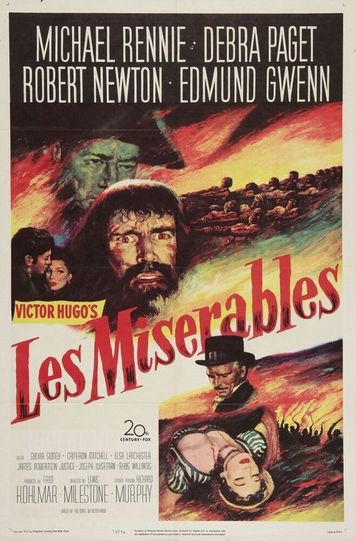 Смотреть фильм Отверженные / Les Miserables (1952) онлайн в хорошем качестве SATRip