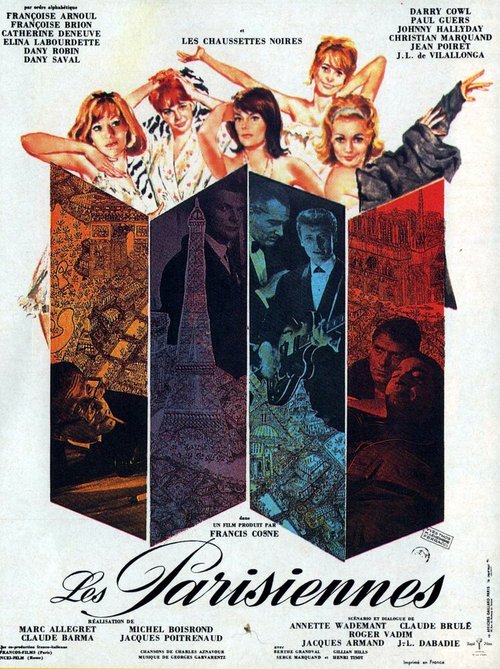Смотреть фильм Парижанки / Les Parisiennes (1962) онлайн в хорошем качестве SATRip