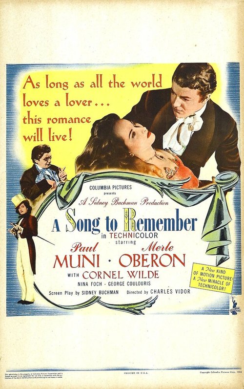 Смотреть фильм Песня на память / A Song to Remember (1945) онлайн в хорошем качестве SATRip