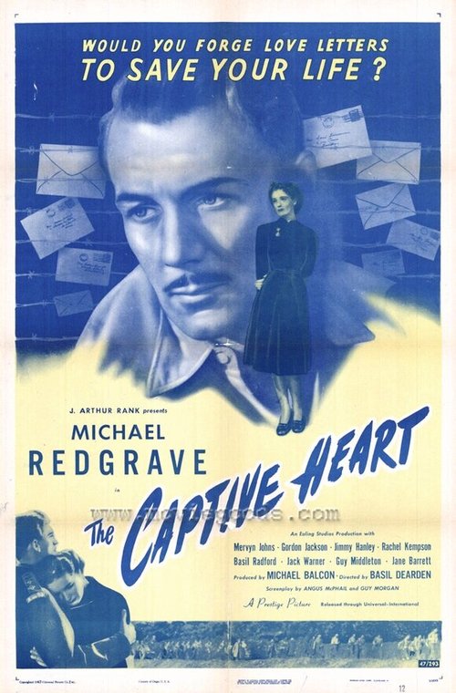 Смотреть фильм Плененное сердце / The Captive Heart (1946) онлайн в хорошем качестве SATRip