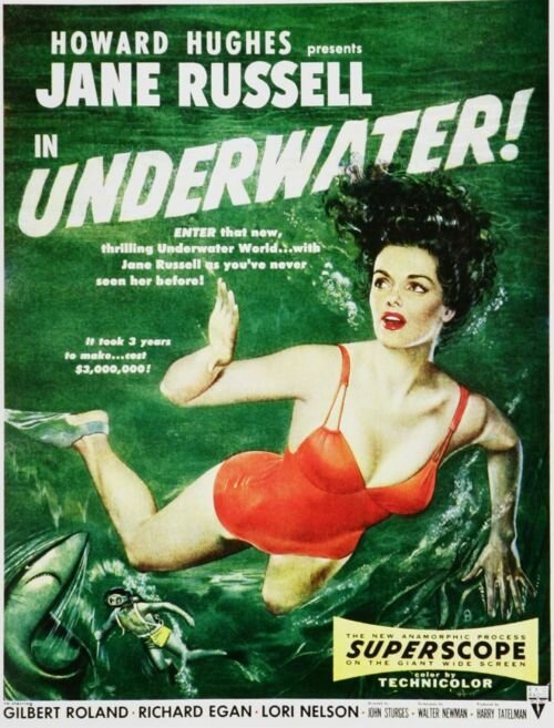 Смотреть фильм Под водой! / Underwater! (1955) онлайн в хорошем качестве SATRip