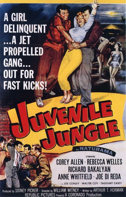 Смотреть фильм Подростковые джунгли / Juvenile Jungle (1958) онлайн в хорошем качестве SATRip