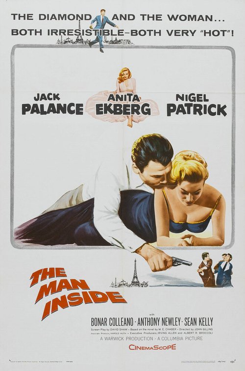 Смотреть фильм Подставное лицо / The Man Inside (1958) онлайн в хорошем качестве SATRip
