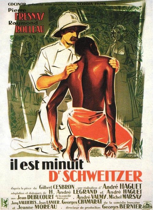Смотреть фильм Полночь, доктор Швейцер / Il est minuit, docteur Schweitzer (1952) онлайн в хорошем качестве SATRip
