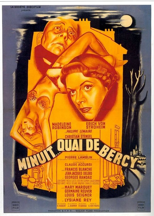 Смотреть фильм Полночь, набережная Берси / Minuit... Quai de Bercy (1953) онлайн в хорошем качестве SATRip