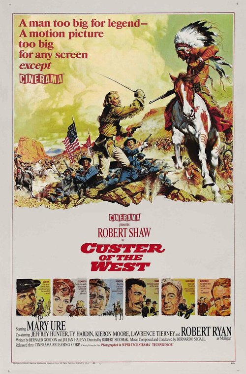 Смотреть фильм Последний подвиг / Custer of the West (1967) онлайн в хорошем качестве SATRip