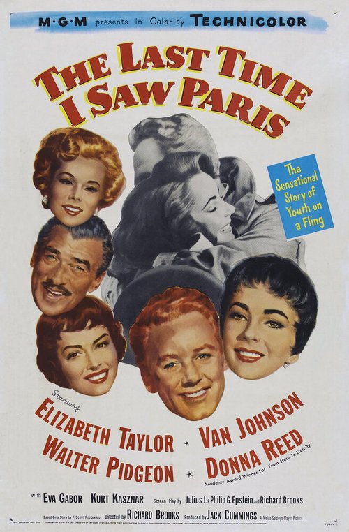 Смотреть фильм Последний раз, когда я видел Париж / The Last Time I Saw Paris (1954) онлайн в хорошем качестве SATRip