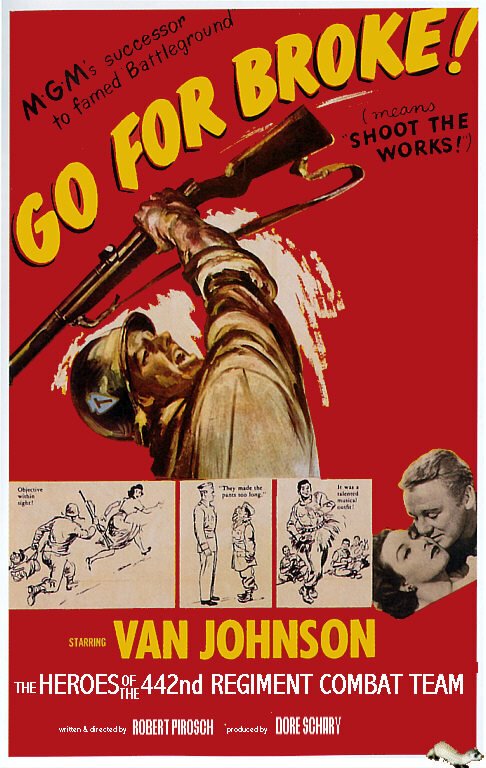 Смотреть фильм Поставить всё на карту! / Go for Broke! (1951) онлайн в хорошем качестве SATRip