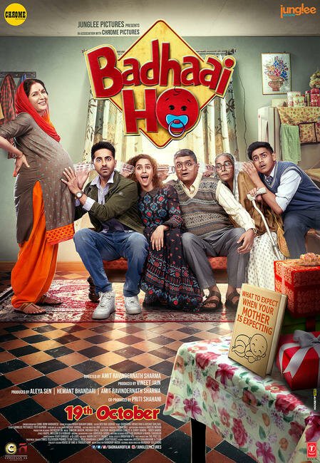 Смотреть фильм Поздравляем! / Badhaai Ho (2018) онлайн в хорошем качестве HDRip