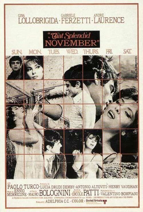 Смотреть фильм Прекрасный ноябрь / Un bellissimo novembre (1969) онлайн в хорошем качестве SATRip