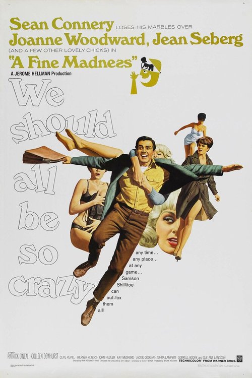 Смотреть фильм Прекрасное безумие / A Fine Madness (1966) онлайн в хорошем качестве SATRip