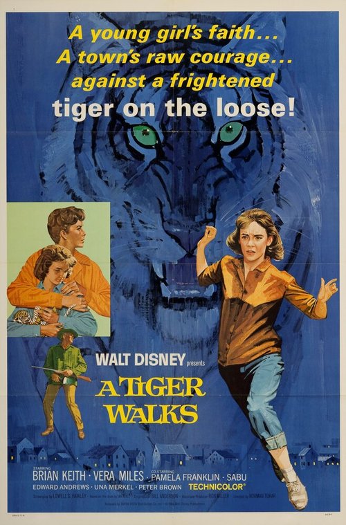 Смотреть фильм Прогулка с тиграми / A Tiger Walks (1964) онлайн в хорошем качестве SATRip